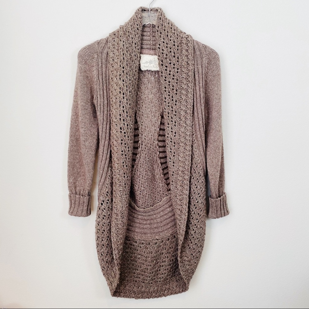 ANTHROPOLOGIE Angel of North Wool Blend Cardigan